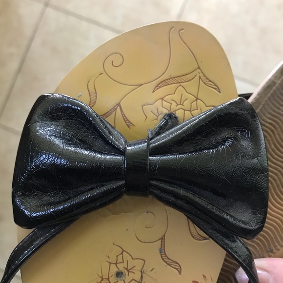 Steve Madden flip-flop large bow sandals - Picture 3 of 4